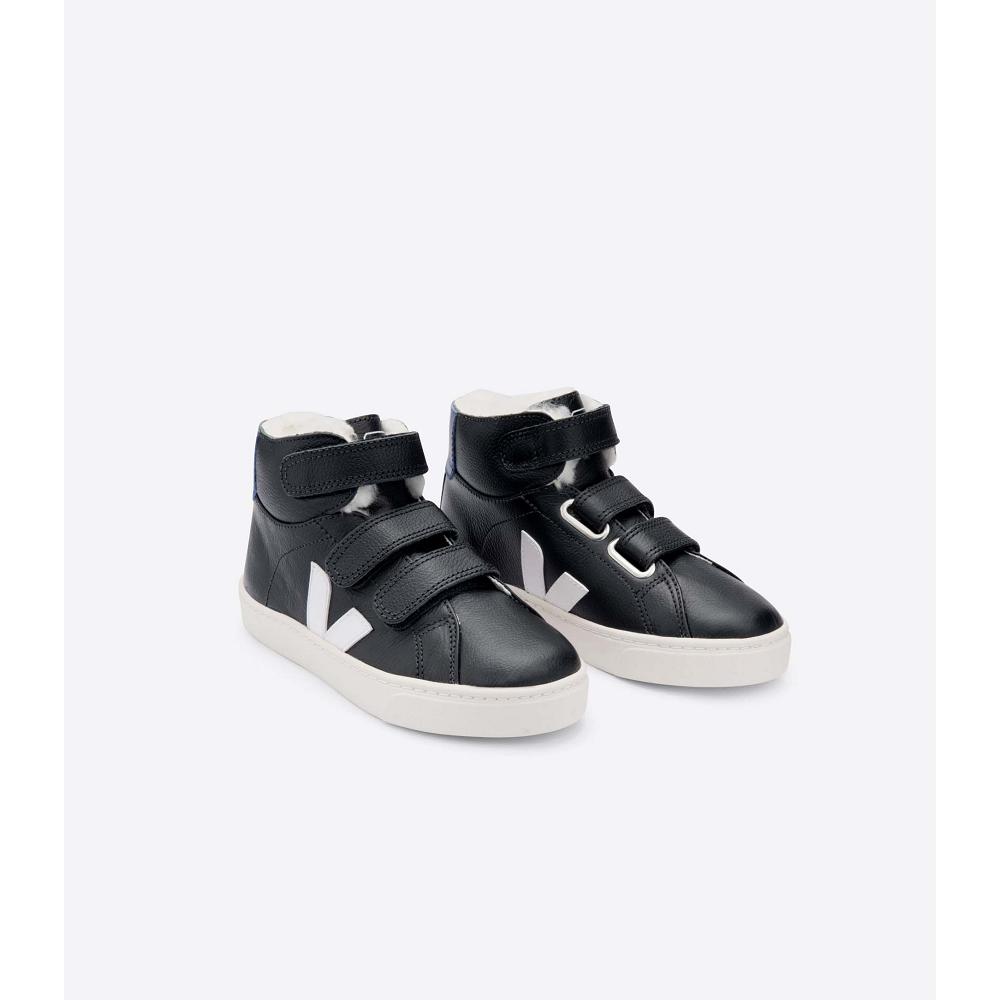 Veja ESPLAR MID FURED CHROMEFREE Kids' High Tops Black | CA 685RVD